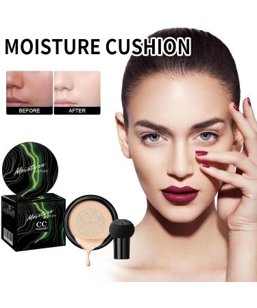  Beslibate Air Cushion Foundation for Impectable Makeup Skin Tone Uniform Concealer Nude Makeup Moisturising Brightening CC Liquid Foundation-Ivory - Buy Online on GoSupps.com