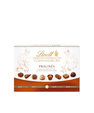 Lindt - Box of Praline Connoisseurs – Assorted Milk Chocolates and Praline Black – Ideal for Christmas, 410 g