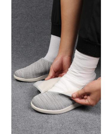 Women's Large Velcro Adjustable Diabetes Shoes for Elderly | Wide Anti-Slip Shoes with Air Cushioned Soles in Dark Gray - Buy Online on GoSupps.com