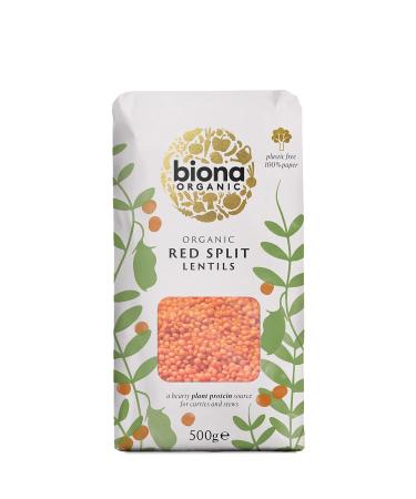 Biona Organic Red Split Lentils 500 g