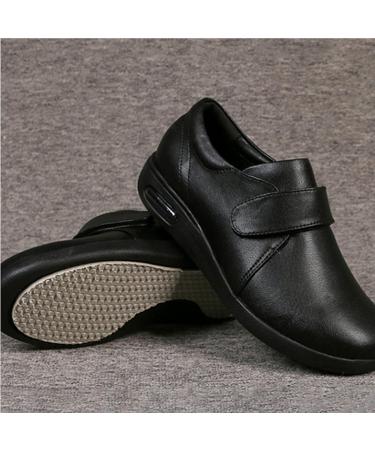 Diabetic Sandals for Swollen Feet | Adjustable Closure Orthopedic Slippers | Anti-Skid Elderly Walking Shoes - Black 48 - Buy Online on GoSupps.com