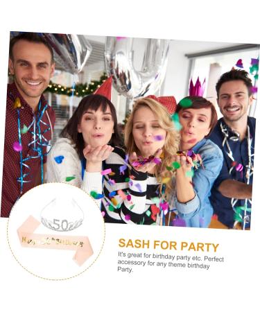 Beaupretty 1 Set Party Sash Crystal Headband Rhinestone Headpiece Birthday Favors for Adults Rhinestone Hat Bday Accessories for Women Crown Hair Comb Jewelry Set Miss Rhinestones - Buy Online on GoSupps.com