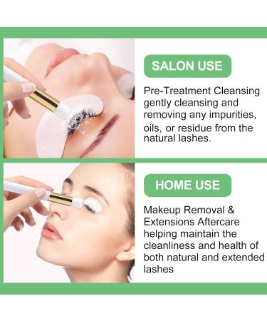 100ml Lash Shampoo for Extensions | Eyelash Extension Cleanser Kit with Brush & Rinse Bottle | Perfect Lash Cleaning Solution - Buy Online on GoSupps.com