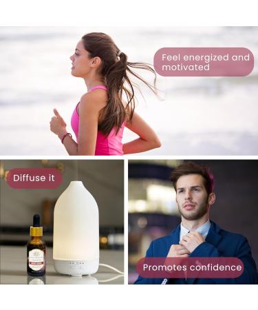 Essential Oil Blend for Energy Focus & Mood by Enhanced Essentials 100% Pure Slow-Distilled|Aromatherapy for Diffuser Massage & Shower|Uplifting Citrus & Mint Notes|1 fl oz (30 ml) Energy Essence - Buy Online on GoSupps.com