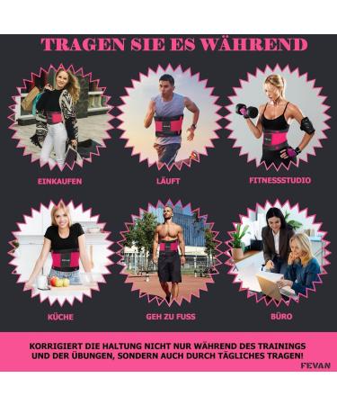 Fevan Lumbar Support for Men & Women | Pain Relief with Double Velcro Fasteners | L-XL Pink - Buy Online on GoSupps.com