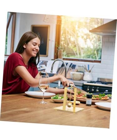Tissue Dispenser Stand Holder Holdergolden Crystal Windproof Golden Dinner Serviette Tabletop Rack Golden 15.00X13.50X13.50CM - Buy Online on GoSupps.com