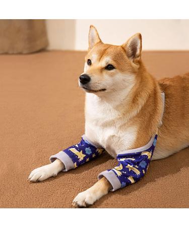 BAR Bear Surgical Recovery Sleeve for Dogs - XXXL (93-110LB) - Blue Elbow & Hip Protection Prevents Licking & Wound Damage - Buy Online on GoSupps.com