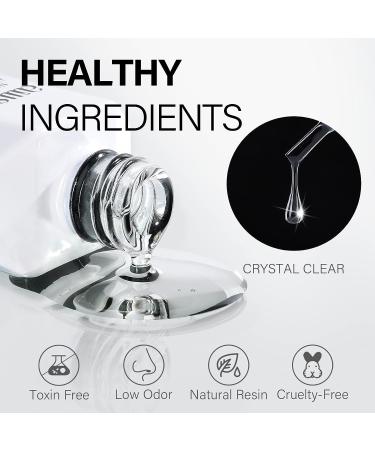 Aillsa 2PCS Gel Nail Glue for Acrylic Nails | 4 in 1 Super Strong Formula | 15ml High Capacity | UV Curing | Brush-On Nail Glue for Nail Tips, Rhinestones, Pearls & Foil - Buy Online on GoSupps.com