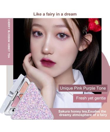 4 Color Eyeshadow Palette - 4 Colors Glitter Makeup Palette - Professional Highly Pigmented Waterproof Glitter Makeup Palette Eye Shadow For Teens Beginners Travel Makeup Kagrote F404#sakura Honey Tea - Buy Online on GoSupps.com