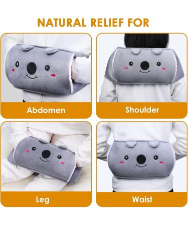 Eco-Friendly Heat Bottle | Soft Plush Hand Warmer Cover | Quick Pain Relief for Belly Back & Neck - Buy Online on GoSupps.com