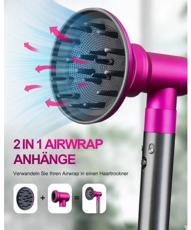 Dyson Airwrap Diffuser & Adapter HS01 HS05 | Transform Your Airwrap Styler into a Hairston - Fuchsia - Buy Online on GoSupps.com