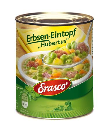 N.V. Erasco Hubertus Pea Stew with Carrots and Smoked Bacon 800g