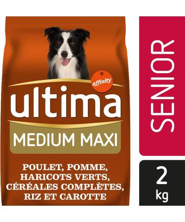 Ultima Medium-Maxi Senior Dog Food Chicken Fruit and Vegetables Rich in Natural Antioxidants 2kg - Buy Online on GoSupps.com