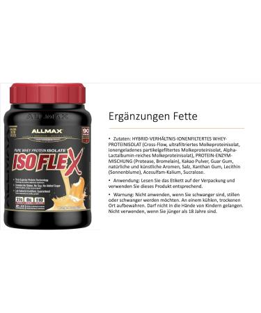 ALLMAX Nutrition - ISOFLEX - 100% Ultra-Pure Whey Protein Isolate - Orange Dreamsicle - 2 Pound Protein Powder Orange 907 g (Pack of 1) - Buy Online on GoSupps.com
