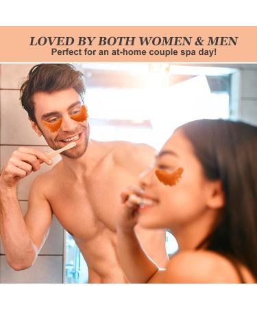 MOND SUB Under Eye Mask - 6 Pairs Orange Crystal Gel Masks for Puffy Eyes & Dark Circles | Hyaluronic Acid Treatment for Bags Wrinkles & Brightening - Buy Online on GoSupps.com