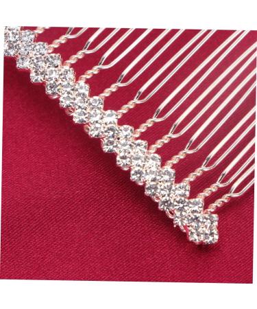 Beaupretty Hair Accessories Hair Insert Comb Bridal Side Comb Bow Hair Clips Bridal Hair Clip French Comb Rhinestone Headdress Bang Comb Double Rows Rhinestone Hair Pin Hair Comb - Buy Online on GoSupps.com