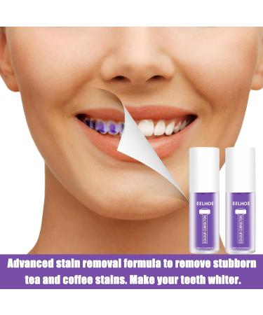 Color Corrector Teeth Whitening - 3PCS Purple Toothpaste for Bright White Smile | Frilla Oral Foam - Buy Online on GoSupps.com