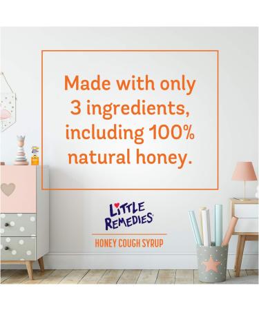 Little Remedies Honey Cough Syrup 4 fl oz - 100% Natural, Ages 12 Months & Up - Buy Online on GoSupps.com