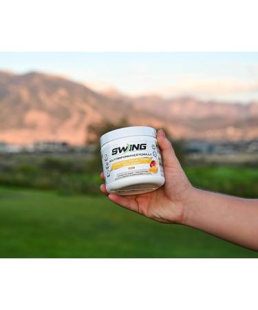 Swing Energy Performance Drink - 180mg Natural Caffeine | Pre-Workout Mango Flavor | Vitamins Minerals Hydration Joint Health & Energy Boost - Buy Online on GoSupps.com