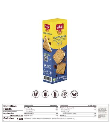 Schar Honeygrams - Gluten Free & Non-GMO - Lactose & Wheat Free - 5.6 oz (12 Pack) - Buy Online on GoSupps.com