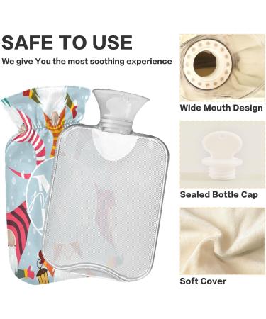 Personalized Individual Christmas Heat Bottle | Custom Hot Water Bottles for Pain Relief | Warm & Cold Compress Pack - 1L - Buy Online on GoSupps.com