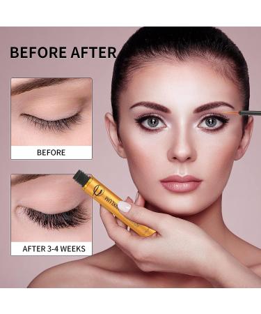 Premium Eyelash Growth Serum - 5ML Eyelash & Eyebrow Growth Serum with Peptides for Fuller, Longer, Thicker Lashes - Irritation-Free Lash Boost - Gold, 0.17 Fl Oz (Pack of 1) - Buy Online on GoSupps.com
