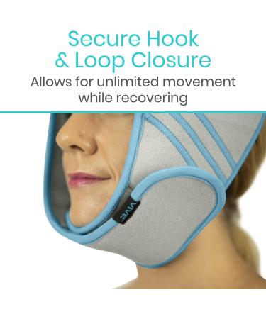 Vive Face Ice Pack Wrap for TMJ Pain Relief and Headaches - Hot/Cold Therapy for Jaw Surgery Recovery & Wisdom Teeth Extraction - Gray - Buy Online on GoSupps.com