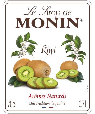 MONIN Premium Kiwi Syrup 700ml for Cocktails and Mocktails. Vegan-Friendly Allergen-Free 100% Natural Flavours and Colourings - Buy Online on GoSupps.com