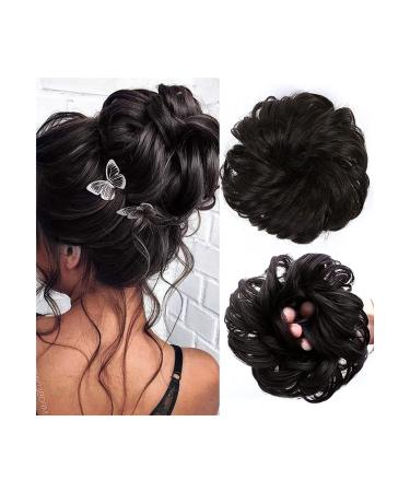 Messy Bun Hair Piece for Women 1PCS Tousled Updo Scrunchie Synthetic Messy Hair Bun Hair Piece Hair Extension Thick Wavy Ponytail Chignon Hairpieces for Women Girls Fake Hair Accessories for Women