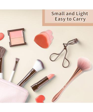 Flat Top Kabuki Foundation Makeup Brush - Pink Heart Shape Face Blush Brush for Flawless Application | International Shipping - Buy Online on GoSupps.com