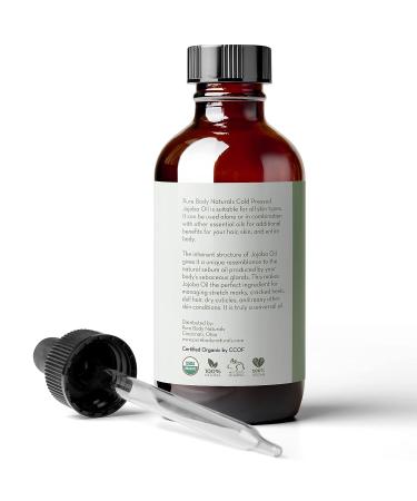 Organic Jojoba Oil 4 fl oz - 100% Pure Cold Pressed for Skin, Hair, Face, Nails - Buy Online on GoSupps.com