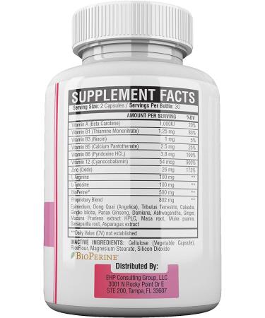 Desire Female Enhancement Pills - Natural Mood Booster for Women | Increase Energy & Vitality, Balance Hormones, PMS & Menopause Relief - 60 Caps - Buy Online on GoSupps.com