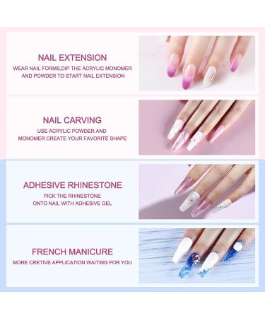 PEACECOLOR 8G Dark Pink Acrylic Powder Professional Acrylic System for Beginners DIY Nail Art Nails Extension Carving at Home Salon Beauty Gifts for Women color 158 - Buy Online on GoSupps.com