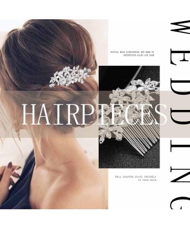 Olbye Rhinestone Wedding Hair Comb - Silver Crystal Bridal Headpiece for Brides and Bridesmaids - Buy Online on GoSupps.com