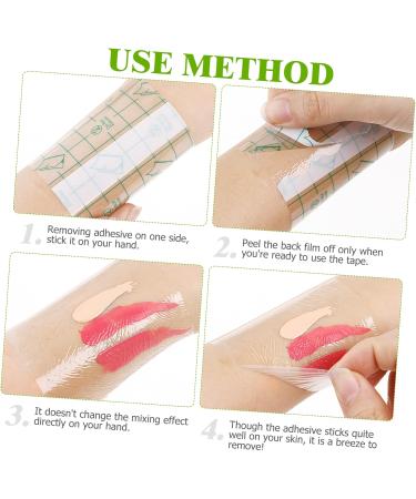 VILLCASE 200 Pcs Blank Adhesive Cosmetic Palettes - Disposable Eye Shadow Stickers & Foundation Tools for Professionals - Buy Online on GoSupps.com