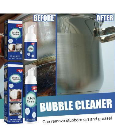 Cohbskj North Moon Bubble Cleaner Foam Bubble Cleaner Foam Spray All Purpose Rinse Free Cleaning Spray Foaming Heavy Oil Stain Remover (1Pcs-100ml) - Buy Online on GoSupps.com