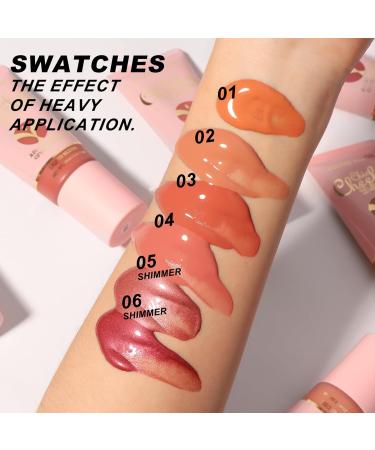 PCC PTYXIS Shimmer Liquid Blusher for Cheeks Blusher Dewy Finish with Fine Shimmering Particles Removable and Washable Tip No CreasingCaking Moisture Rich 3 25ml 3 47 g Pack of 1 - Buy Online on GoSupps.com