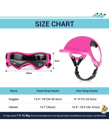 Shop Namsan Anti-UV Dog Glasses & Helmet - Windproof Eye Protection for Small/Medium Dogs | Cool Pink Motorcycle Pet Gear - Buy Online on GoSupps.com