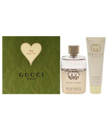 Gucci Guilty 1.6oz EDT Spray 1.6oz Body Lotion Women 2 Pc Gift Set