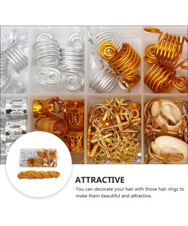 Beavorty 1 Box Wig Accessories hair jewelry for braids braid accessories Hair Decoration Braid hair braiding jewelry Chic Hair Cuffs Hair Buckles gold and silver hair accessories set - Buy Online on GoSupps.com