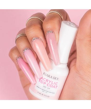 KIARA SKY Professional Nails Acrylic Essentials - Primer & Top Coat Duo (0.5 Fl Oz) | International Shipping Available - Buy Online on GoSupps.com