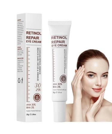Retinol Eye Cream with Retinol Serum & AHA 30% & BHA 2% Retinol Eye Cream Anti Aging Eye Cream for Dark Circles and Puffy Eyes Reduce Fine Lines Under Eye Cream for Women/Men Skincare Anti Wrinkles