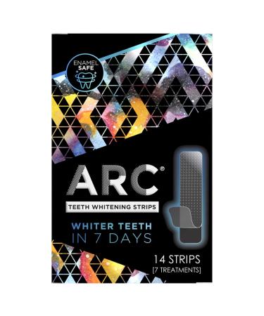 ARC Teeth Whitening Strip Kit, Smile Amplifier Kit, 14 Strips (7 Count Pack)