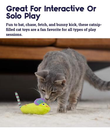 Petstages Green Magic Mightie Mouse - Catnip-Infused Mouse Toy for Cats | International Shipping Available - Buy Online on GoSupps.com