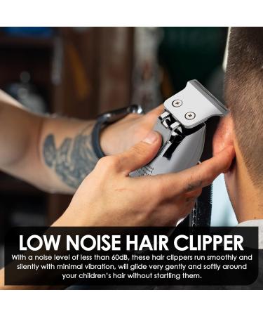 KaleWoz Hair Clippers for Men - 2600mAh Cordless Professional Trimmer & Grooming Kit - Rechargeable Beard Trimmer & Hair Cutting Cape - Gifts for Him (Silver - Buy Online on GoSupps.com