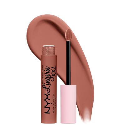 NYX PROFESSIONAL MAKEUP Lip Lingerie XXL Matte Liquid Lipstick - Candela Babe (Warm Rose Nude) 25 Candela Babe 0.13 Fl Oz (Pack of 1)