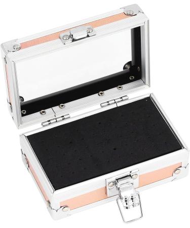 Nail Drill Bits Holder Transparent Flip Cover Nail Drill Bits Container Multi Hole Dustproof Aluminum Alloy for Artist for Salon (Dazzling Gold) - Buy Online on GoSupps.com