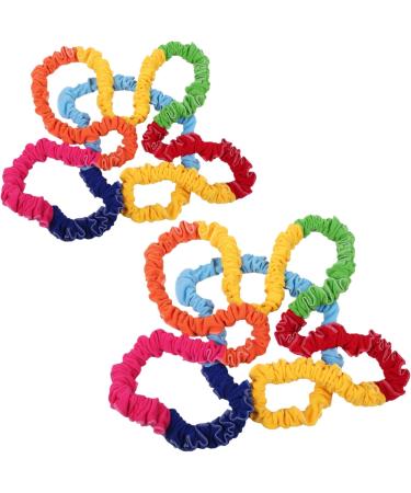 Cooperative Stretchy Band Elastic 78.74in Colorful Portable of War Rope Tear Resistant Fleece Exercise Bands for Group Games Fits 3 People Stretchy Band 300cm - Buy Online on GoSupps.com