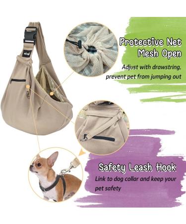 Buy Natuya Dog Carrier Bag | Hands-Free Pet Carrier for Dogs & Cats (5-15 lbs) - Khaki - Buy Online on GoSupps.com