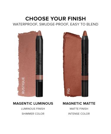 Nudestix Magnetic Luminous Eye Color Pencil - Waterproof Eyeshadow Eyeliner & Primer Satin Finish Cream Makeup | Long Lasting Twilight Shade - Buy Online on GoSupps.com